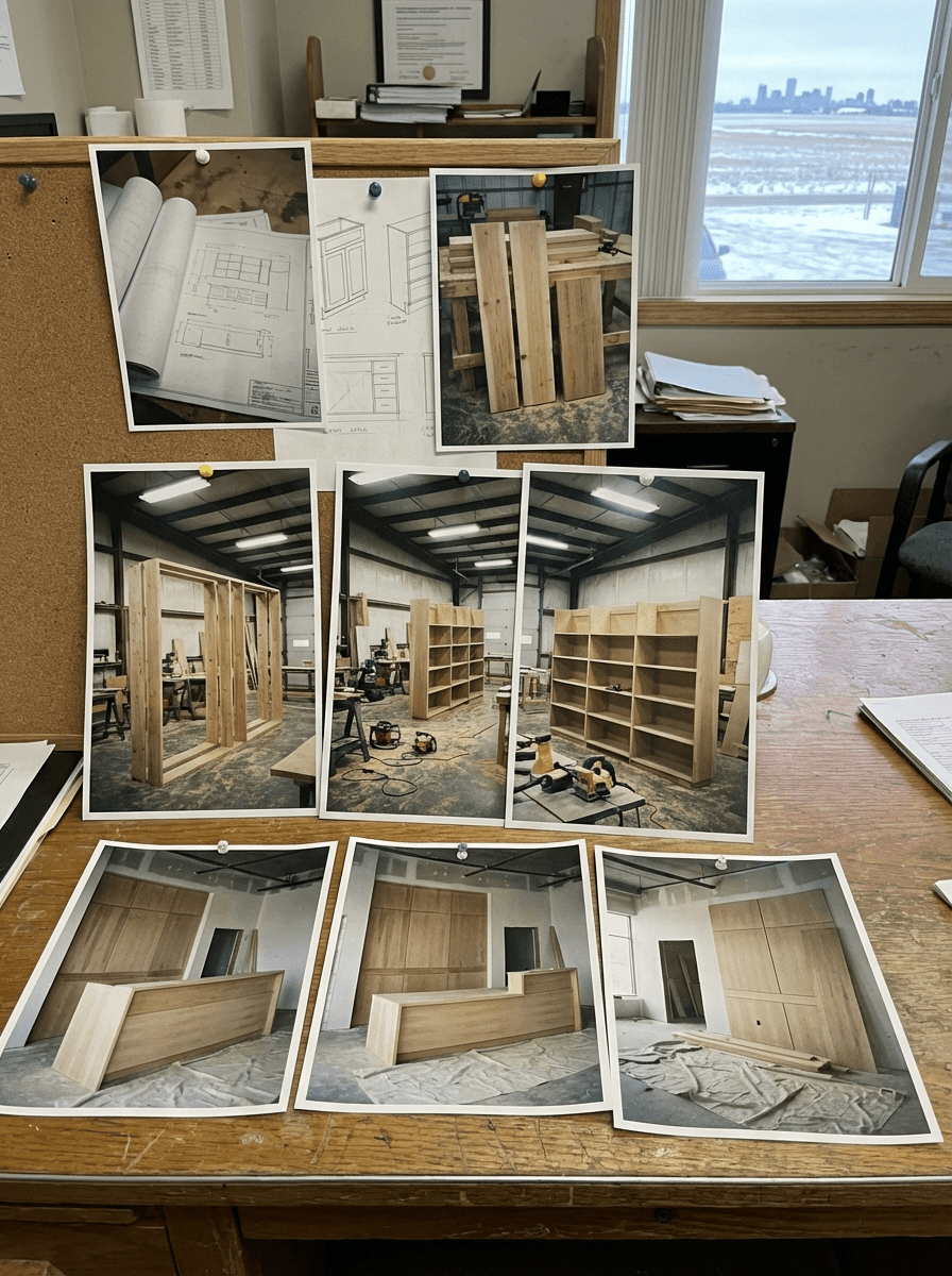 Broadway Millwork project planning Saskatoon blueprints design