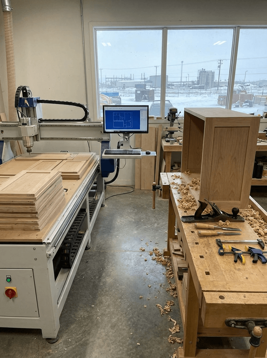 CNC versus traditional cabinet making in Saskatoon - precision comparison