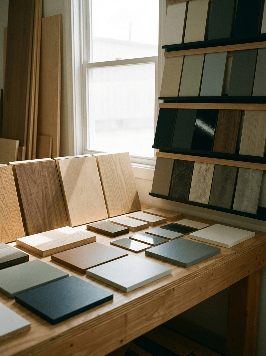 The materials we use matter just as much as how we build. Every commercial cabinet project starts with choosing the right materials for your industry, your space, and your budget.