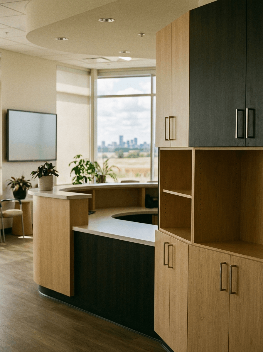 Professional healthcare millwork installation in Saskatoon - experienced local craftsmanship