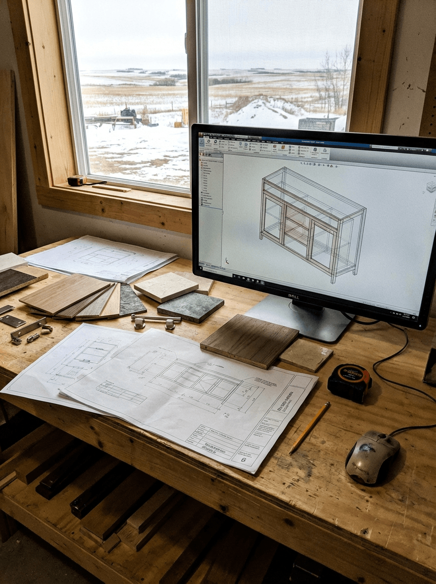 CAD design and material selection in Saskatoon - Broadway Millwork