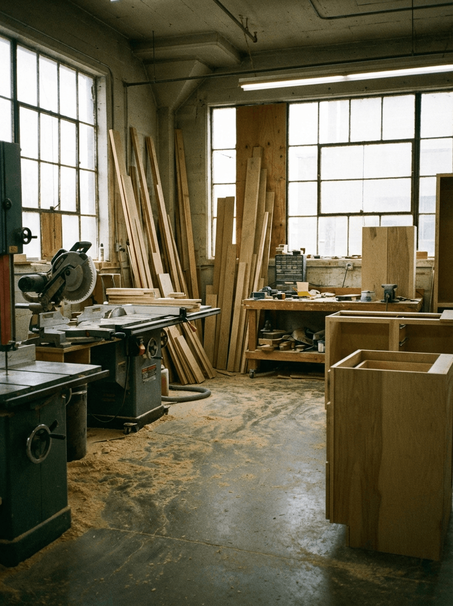 Broadway Millwork Saskatchewan commercial cabinetry workshop Saskatoon