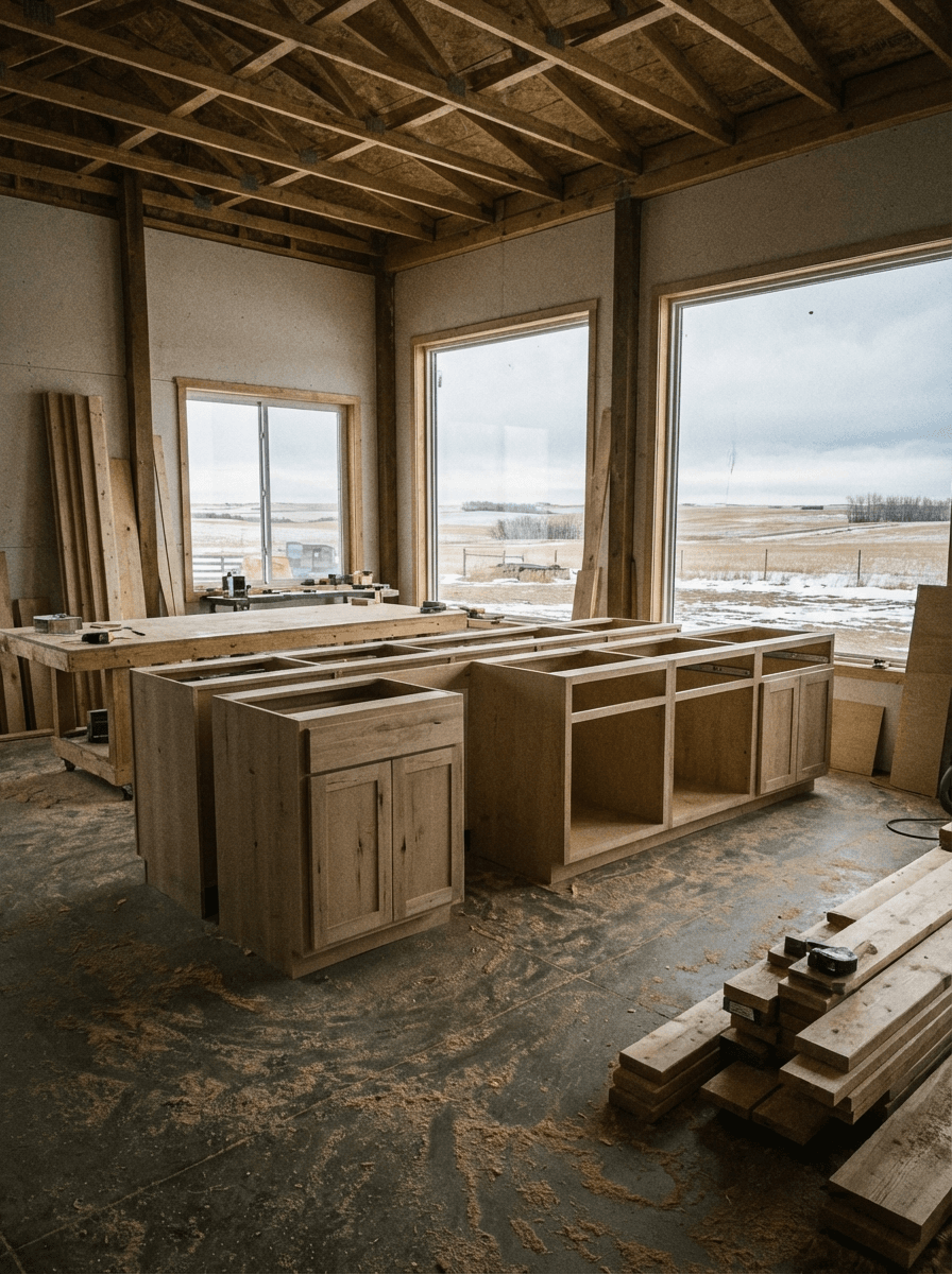 Broadway Millwork commercial cabinet installation crew Saskatchewan province-wide